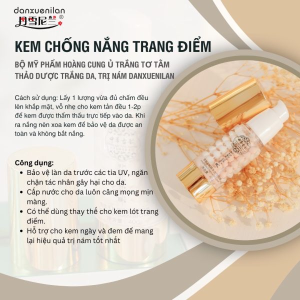 Bộ Mỹ Phẩm Hoàng Cung Tơ Tằm Danxuenilan cao cấp